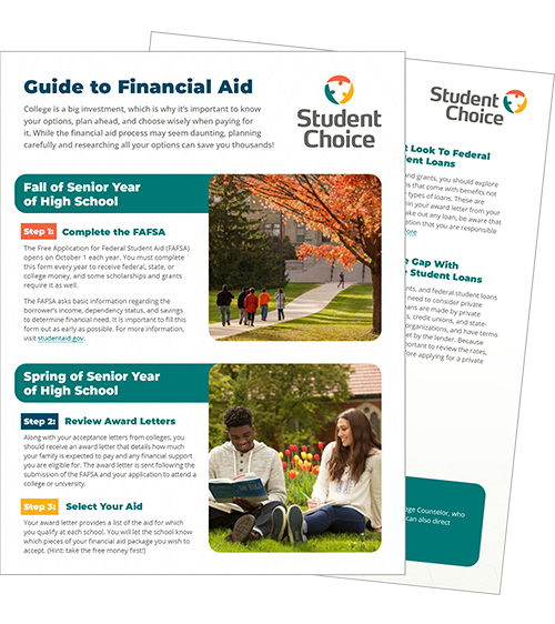 Guide To Financial Aid cover